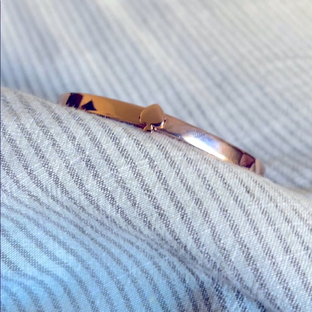 Kate Spade Rose Gold Spade Bangle Bracelet